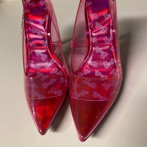 ALDO x Barbie Fushia Pink Stiletto Heel w Rhinestones Women SIZE 6.5